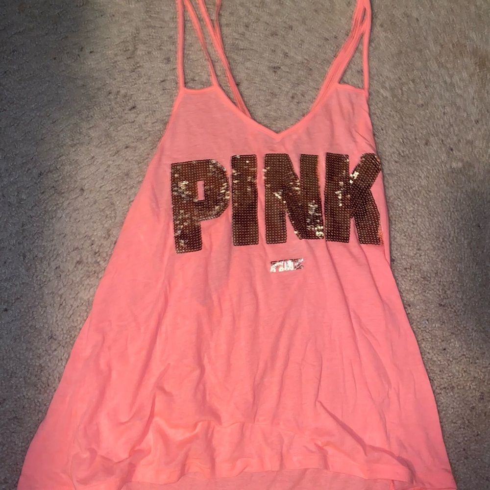 Sequin PINK Tanktop